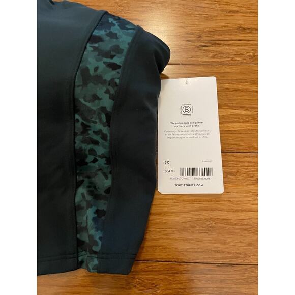 NWT Athleta Conscious Crop Top Serene D-DD Sports bra YOGA Crop Tank MSRP $64 3X - Picture 5 of 6